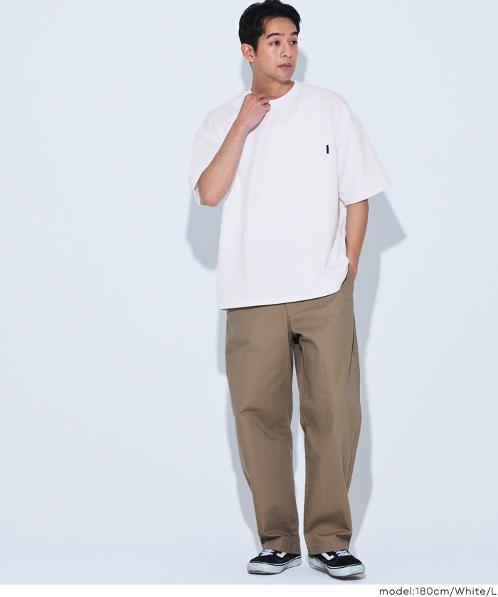 男裝【柔軟太空棉】胸前口袋短袖T恤 男女通用