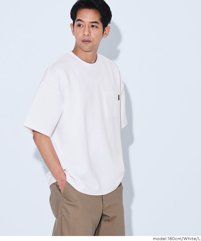 男裝【柔軟太空棉】胸前口袋短袖T恤 男女通用