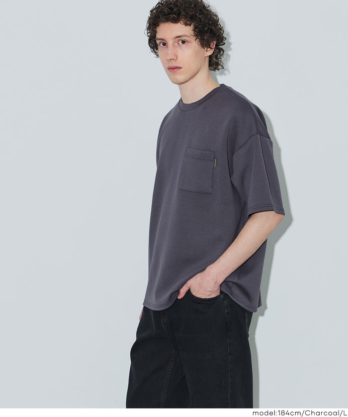 男裝【柔軟太空棉】胸前口袋短袖T恤 男女通用