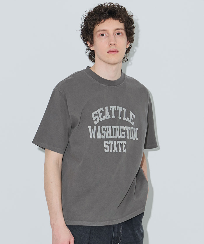 男裝刷舊感LOGO短袖T恤