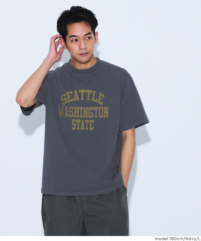 男裝刷舊感LOGO短袖T恤