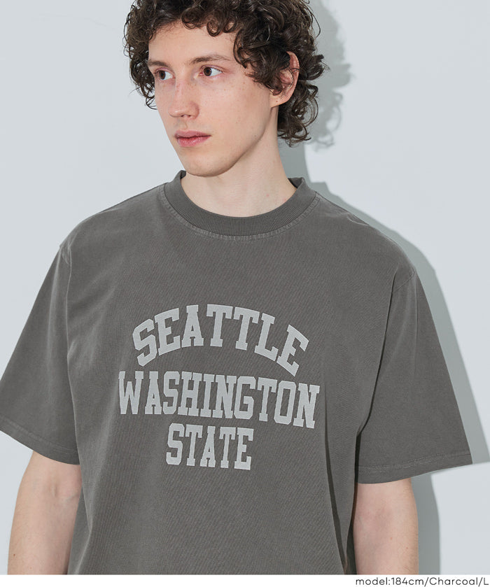 男裝刷舊感LOGO短袖T恤