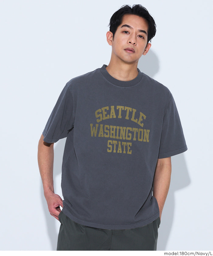 男裝刷舊感LOGO短袖T恤