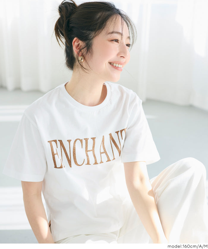 細閃LOGO短袖上衣