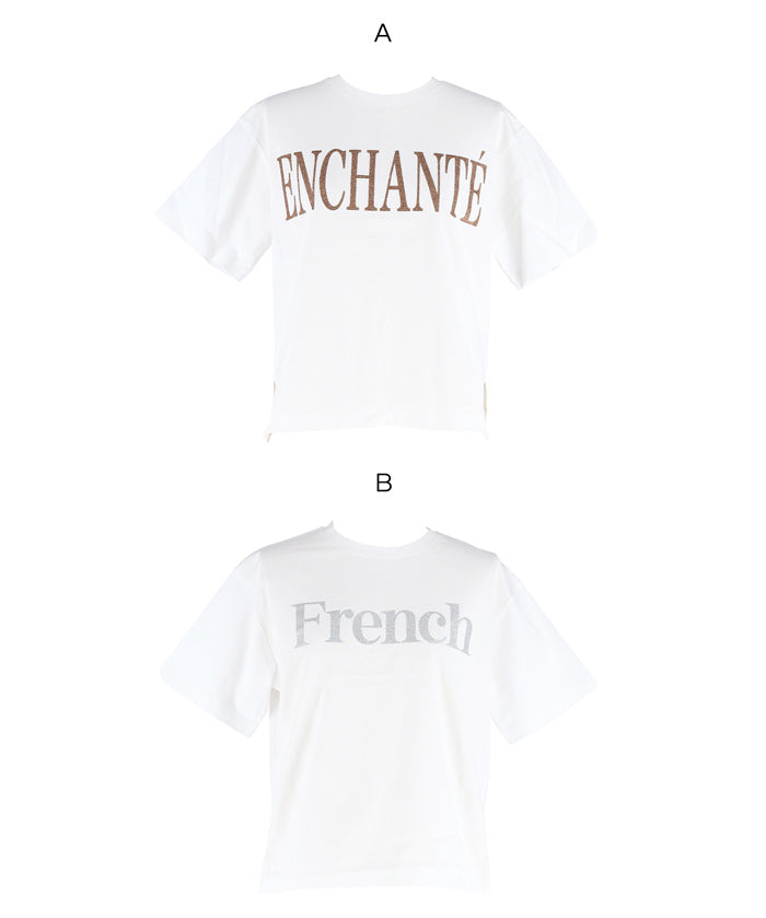 細閃LOGO短袖上衣