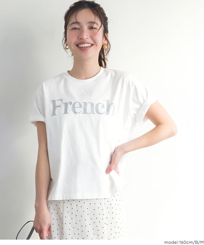 細閃LOGO短袖上衣