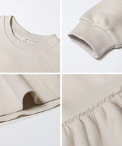 【柔軟太空棉】日系薄紗雙層拼接長袖娃娃衣