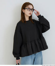 【柔軟太空棉】日系薄紗雙層拼接長袖娃娃衣