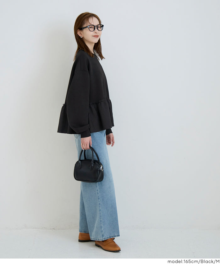 【柔軟太空棉】日系薄紗雙層拼接長袖娃娃衣