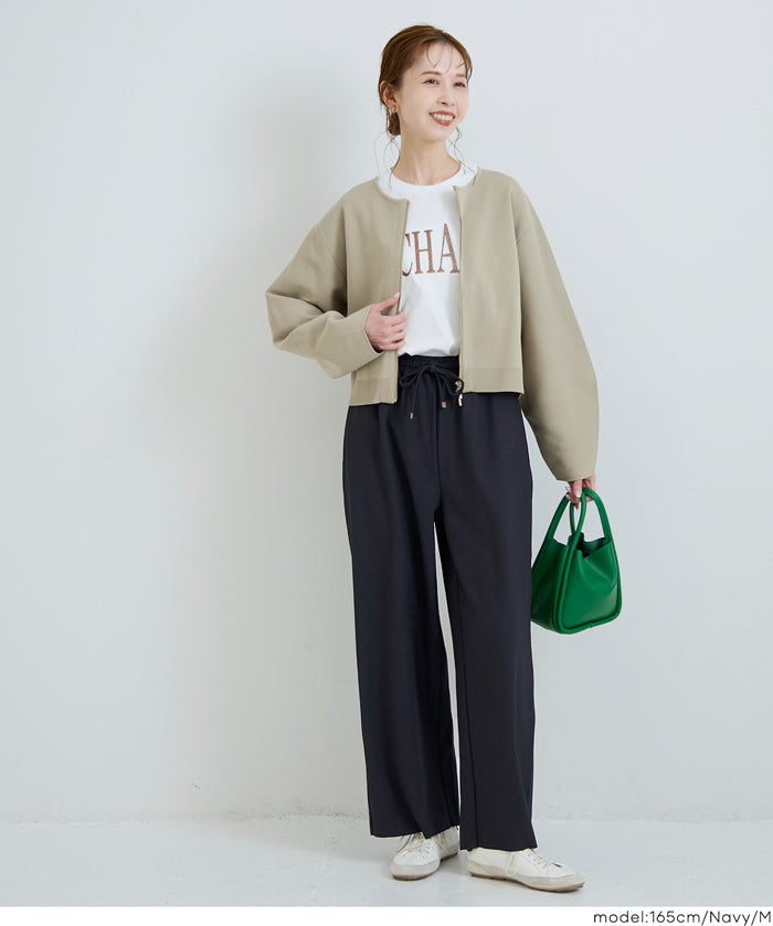 彈性螺紋休閒褲