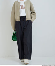 彈性螺紋休閒褲