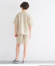 童裝【壓紋機能】刺繡LOGO短褲