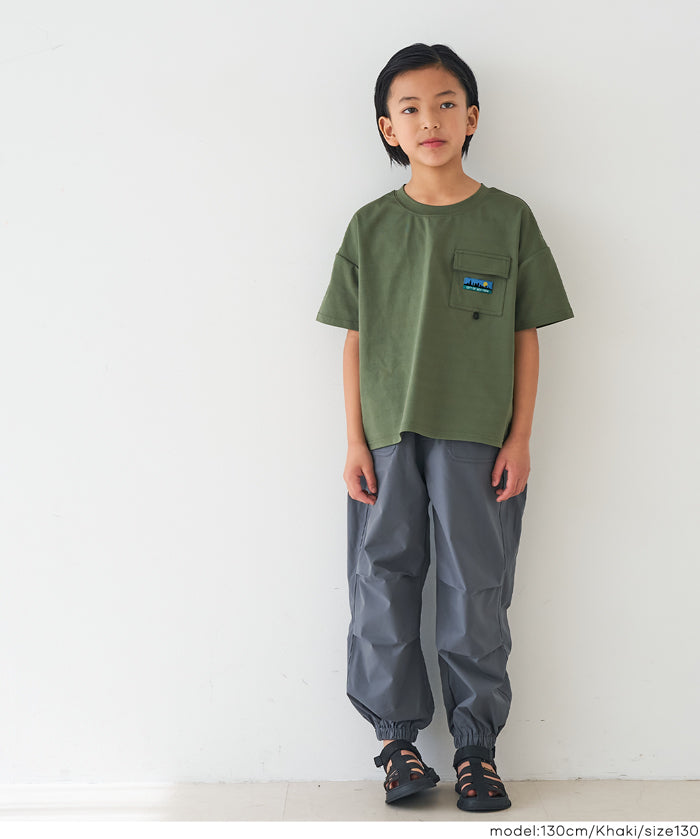 童裝胸前口袋造型短袖t恤