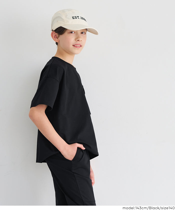 童裝胸前口袋造型短袖t恤