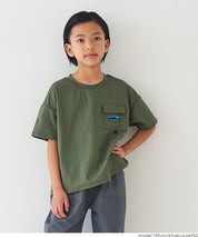 童裝胸前口袋造型短袖t恤