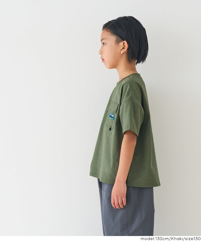 童裝胸前口袋造型短袖t恤