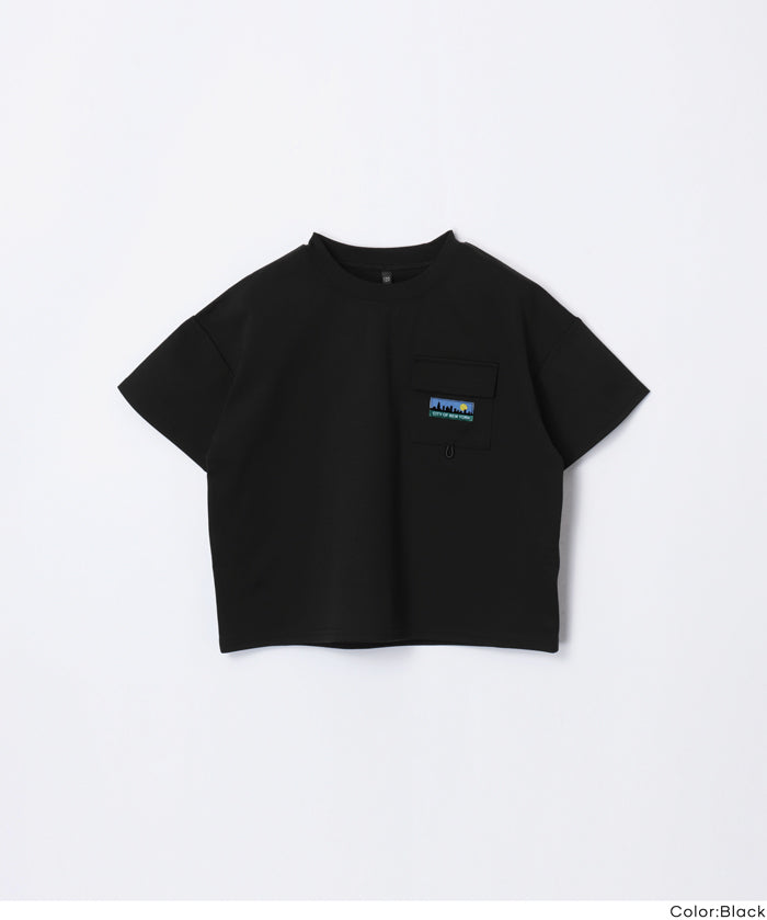 童裝胸前口袋造型短袖t恤