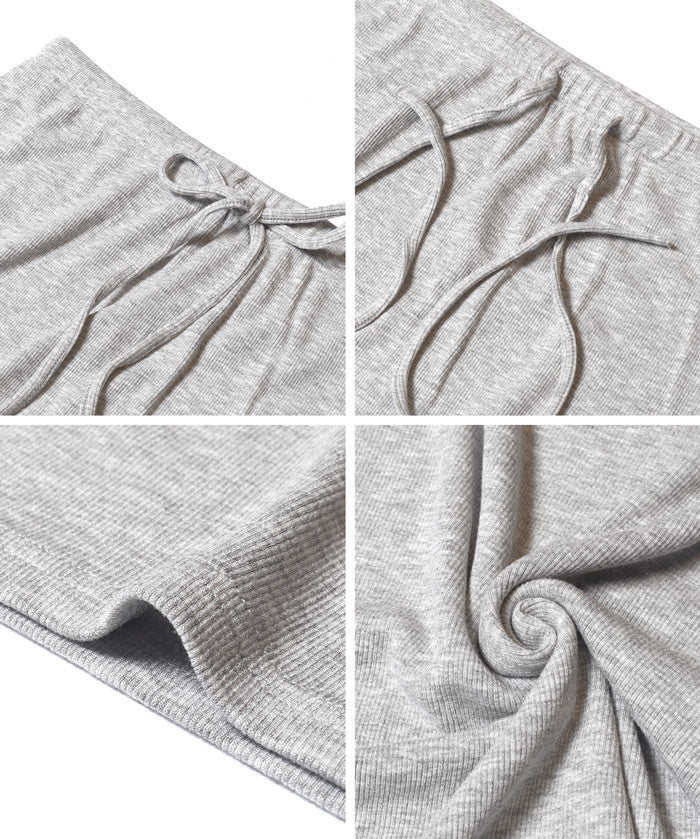 簡約彈性螺紋針織直筒裙 (Flowy ribbed skirt)