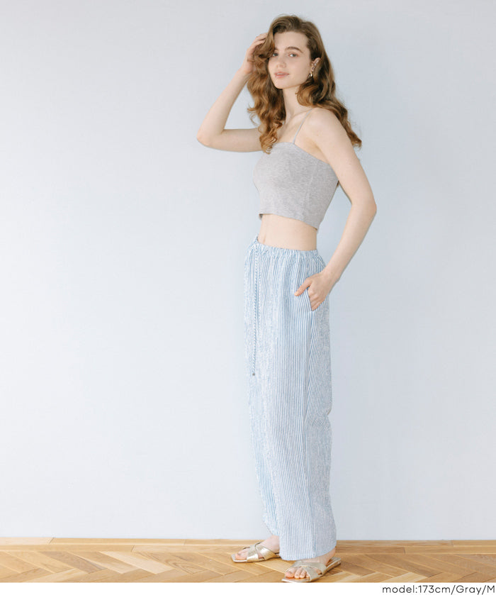 【OUT BRA】肩帶可拆 兩穿平口背心 Bra Top