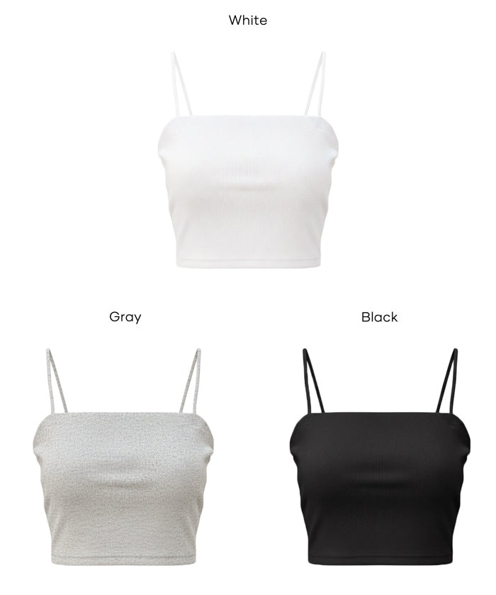 【OUT BRA】肩帶可拆 兩穿平口背心 Bra Top