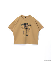 童裝【壓紋機能】圖案短袖上衣