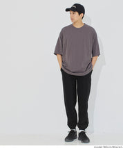 男裝彈性縮口休閒褲