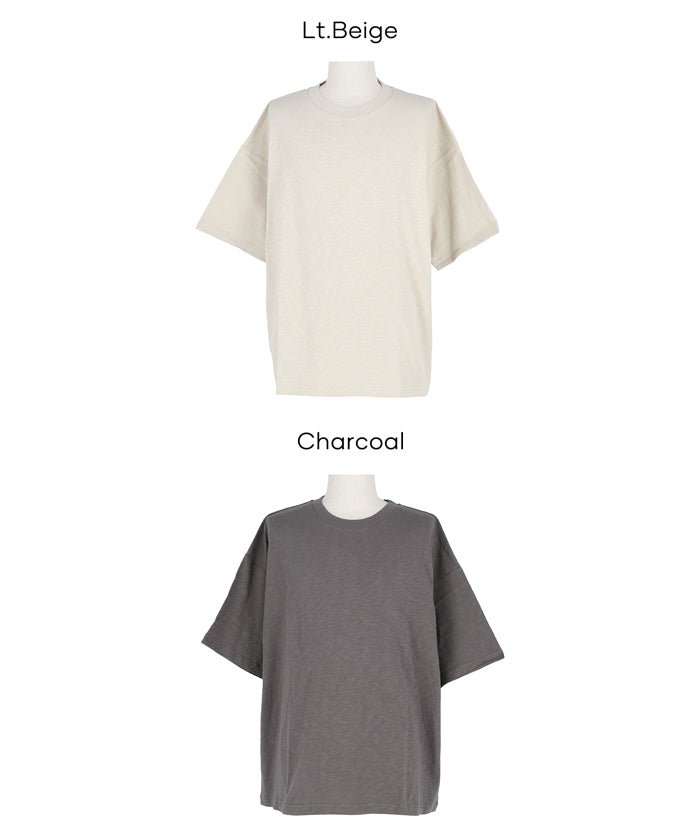 男裝棉質純色短袖上衣 (Cotton T-shirt)