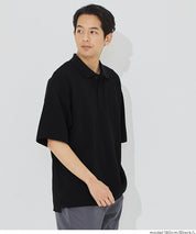 男裝【壓紋機能】短袖POLO上衣 (Embossed polo shirt)