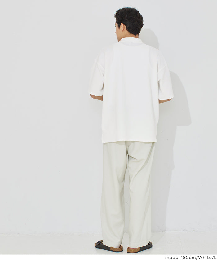 男裝【壓紋機能】短袖POLO上衣 (Embossed polo shirt)