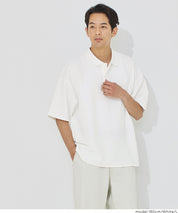 男裝【壓紋機能】短袖POLO上衣 (Embossed polo shirt)