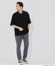 男裝【壓紋機能】短袖POLO上衣 (Embossed polo shirt)