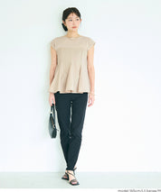 氣質假兩件抹胸法式袖娃娃衫 (Peplum T-Shirt)