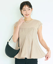 Elegant Faux Two-Piece Peplum Top