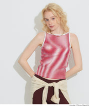 【OUT BRA】條紋船領背心 (Border Boat Neck Bra Top)