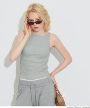 【OUT BRA】條紋船領背心 (Border Boat Neck Bra Top)