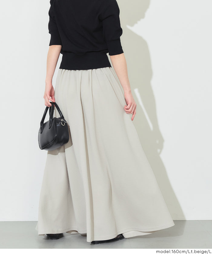 【壓紋機能】日系A字長裙