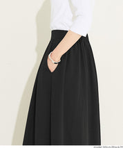 【壓紋機能】日系A字長裙