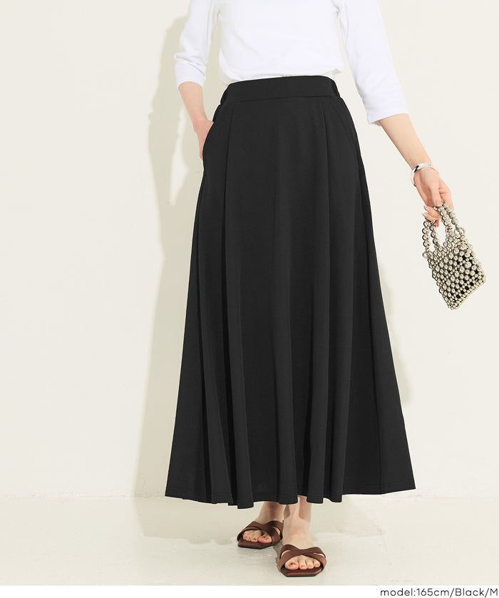 【壓紋機能】日系A字長裙