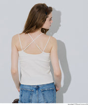 【OUT BRA】後背交叉造型Bra Top( Back Cross Camisole)