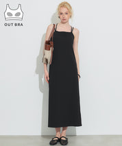 【OUT BRA】帶罩細肩帶連衣裙(Camisole  Bra Top Dress )