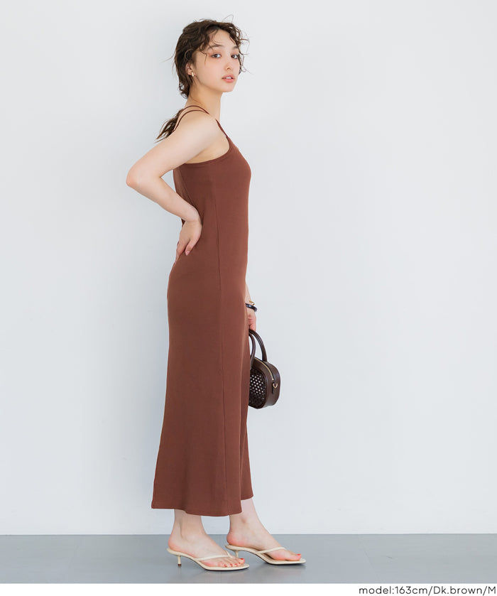 【OUT BRA】帶罩細肩帶連衣裙(Camisole  Bra Top Dress )