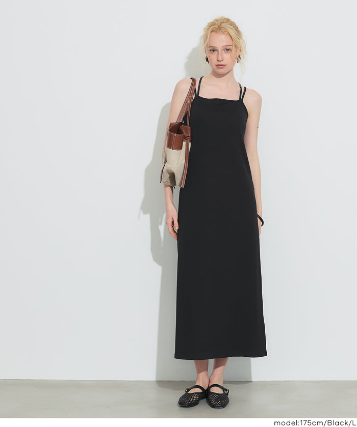 【OUT BRA】帶罩細肩帶連衣裙(Camisole  Bra Top Dress )