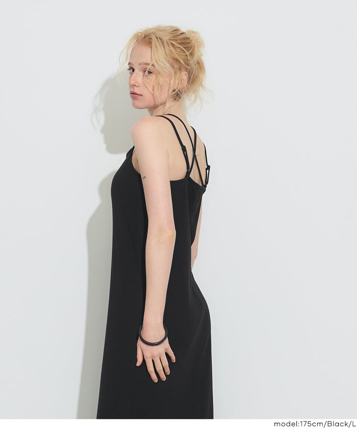 【OUT BRA】帶罩細肩帶連衣裙(Camisole  Bra Top Dress )