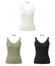 【OUT BRA】U領蕾絲背心
