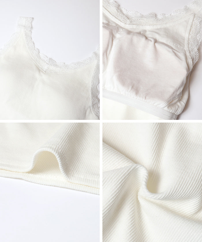 【OUT BRA】U領蕾絲背心