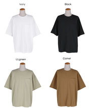 男裝涼感綿胸前口袋上衣 (Pocket T-Shirt for Men)