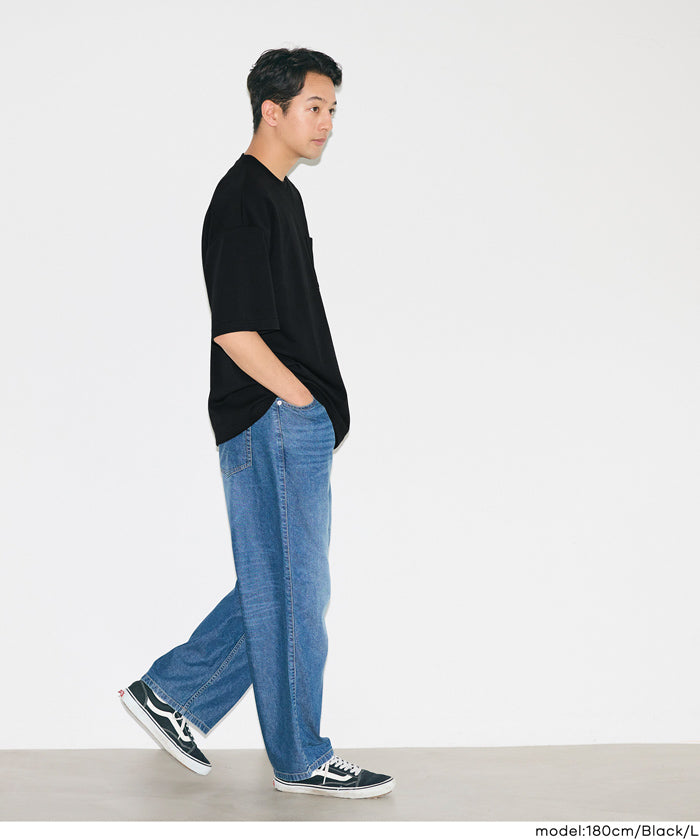 男裝涼感綿胸前口袋上衣 (Pocket T-Shirt for Men)