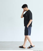 男裝【壓紋機能】刺繡logo短袖上衣 T-shirt