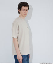 男裝【壓紋機能】刺繡logo短袖上衣 T-shirt