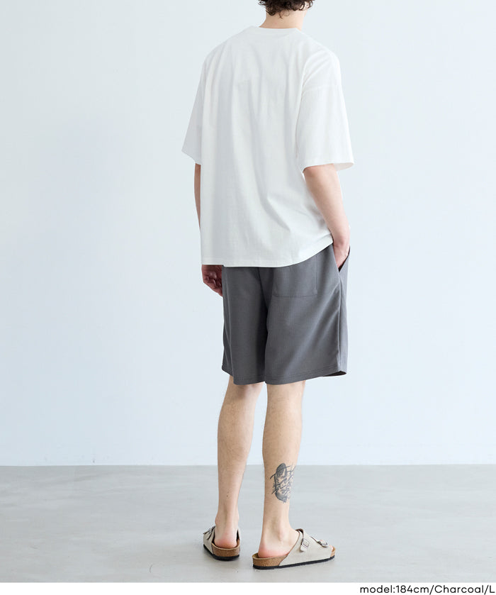 男裝透氣混棉拉鍊口袋短褲 (Side zippers shorts)